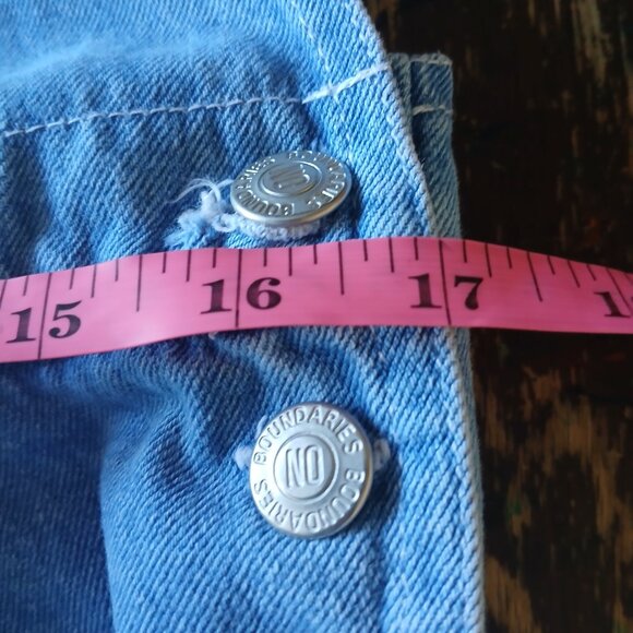 Vintage 90's No Boundaries Denim Overalls Women's Large - Picture 7 of 8